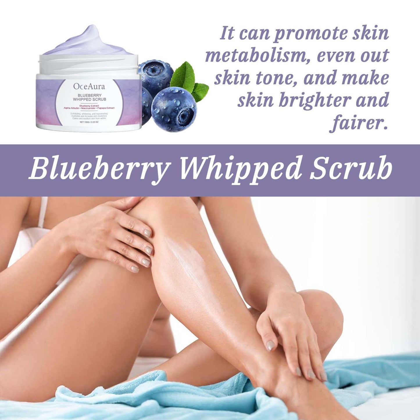 OceAura Blueberry Whipped Scrub