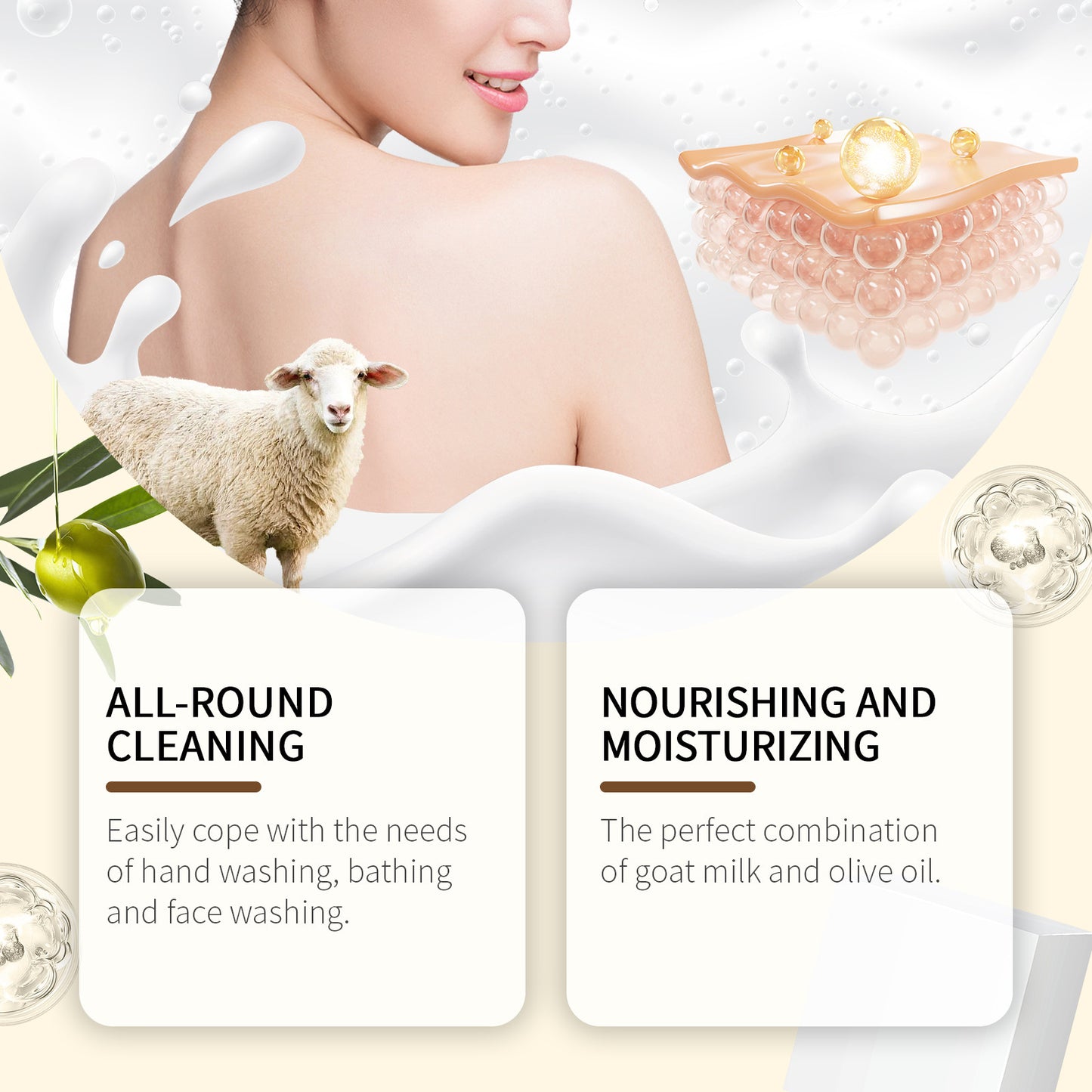 Bath Soap Gentle Cleansing Body Moisturizing