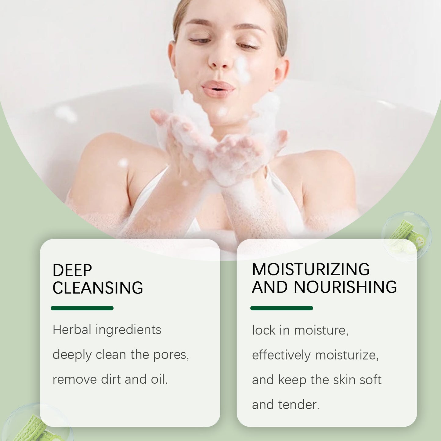 Gentle Moisturizing Body Skin Moisturizing Cleansing Pore Bath Body Soap